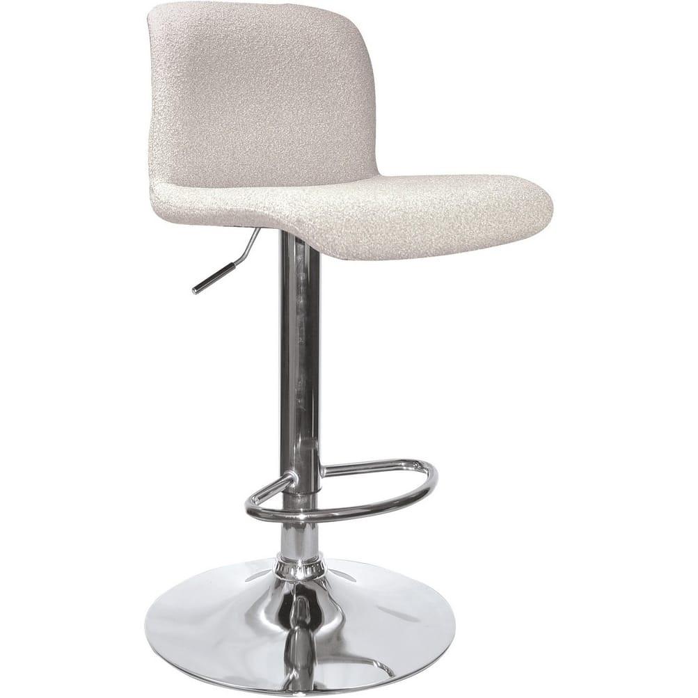 mutoni Tabouret de bar Rafael chromé beige  