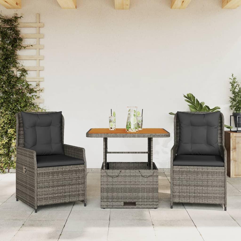 VidaXL Bistro set poly-rattan  