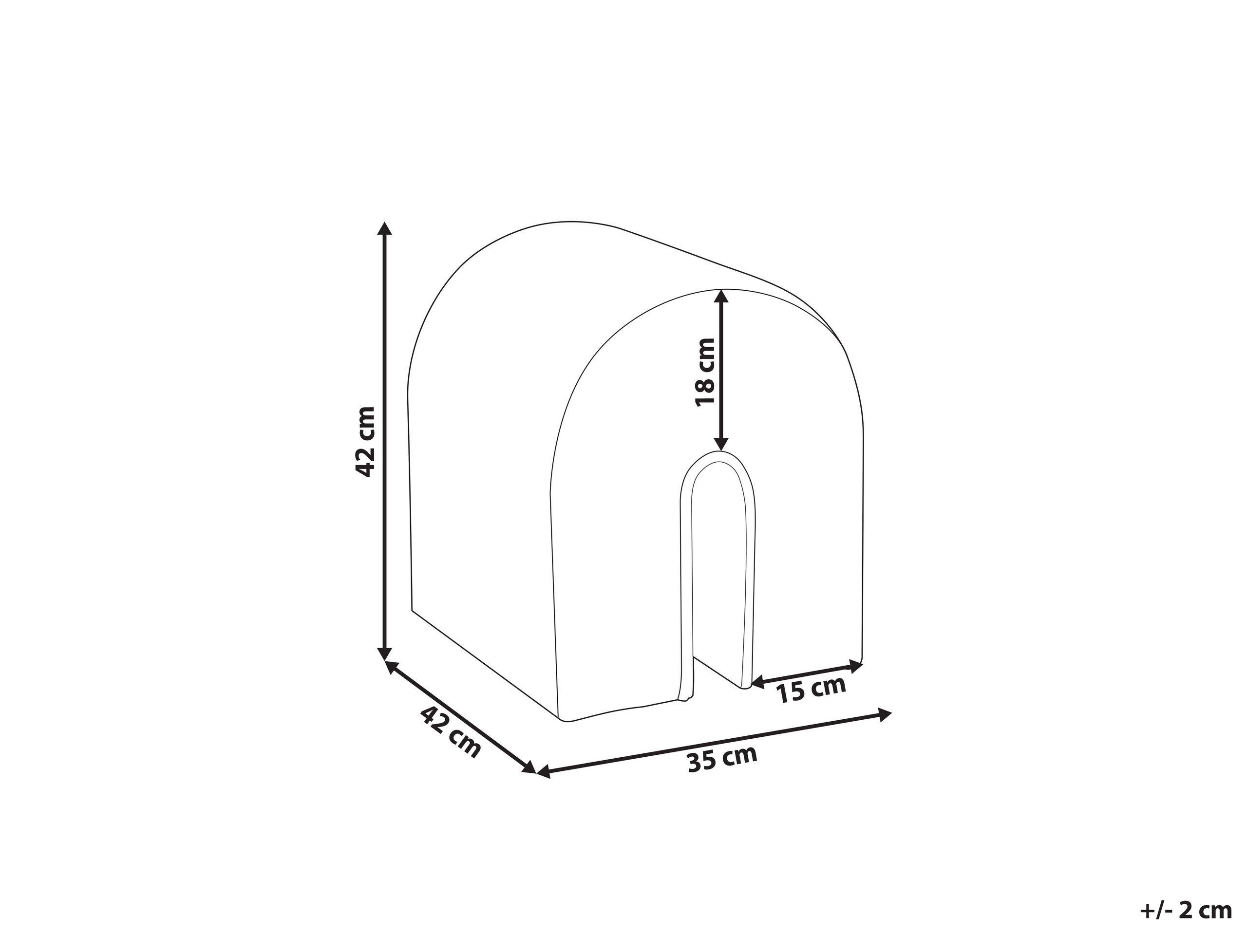 Beliani Pouf aus Samtstoff Modern MODOC  