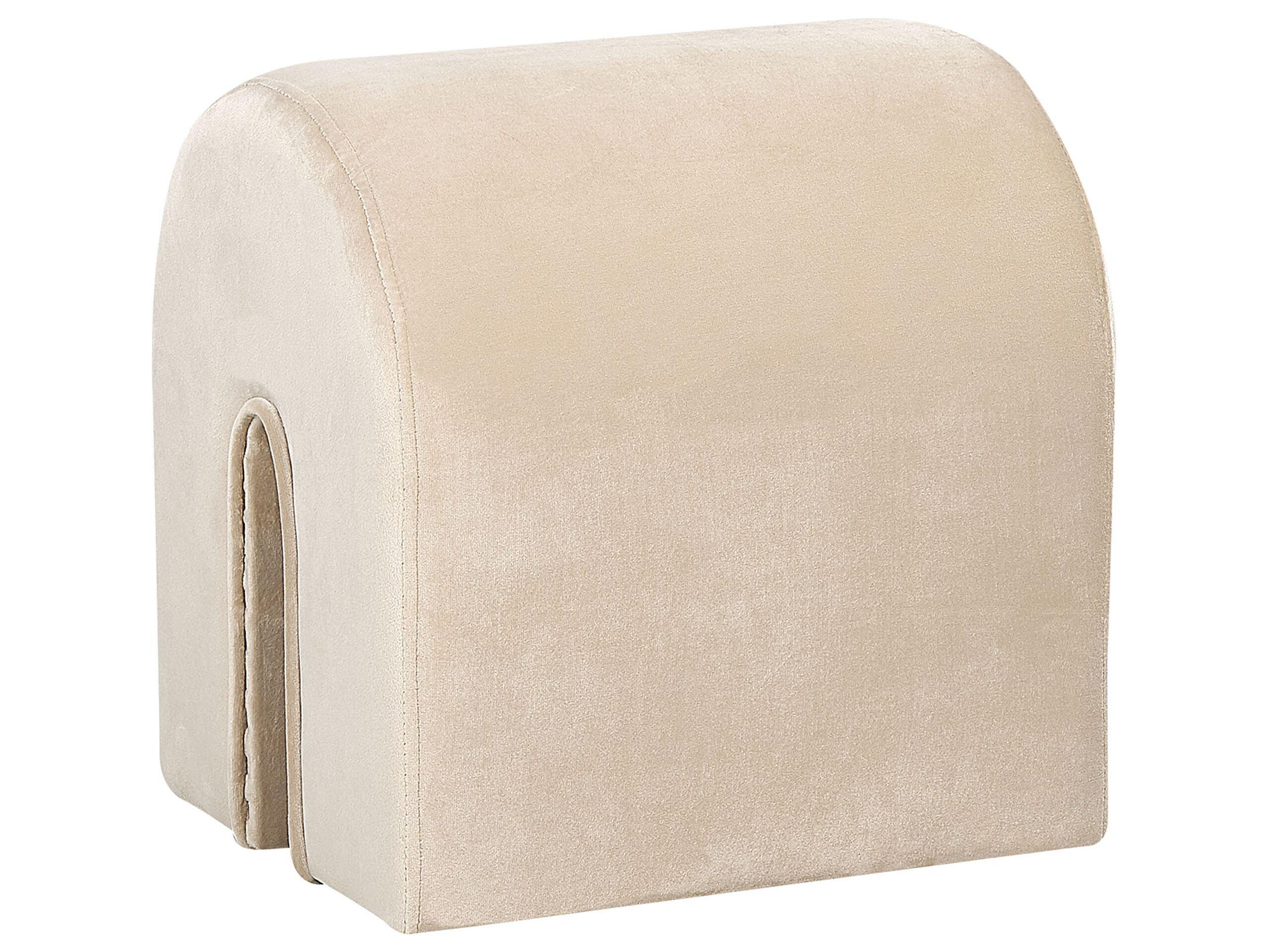 Beliani Pouf en Velours Moderne MODOC  