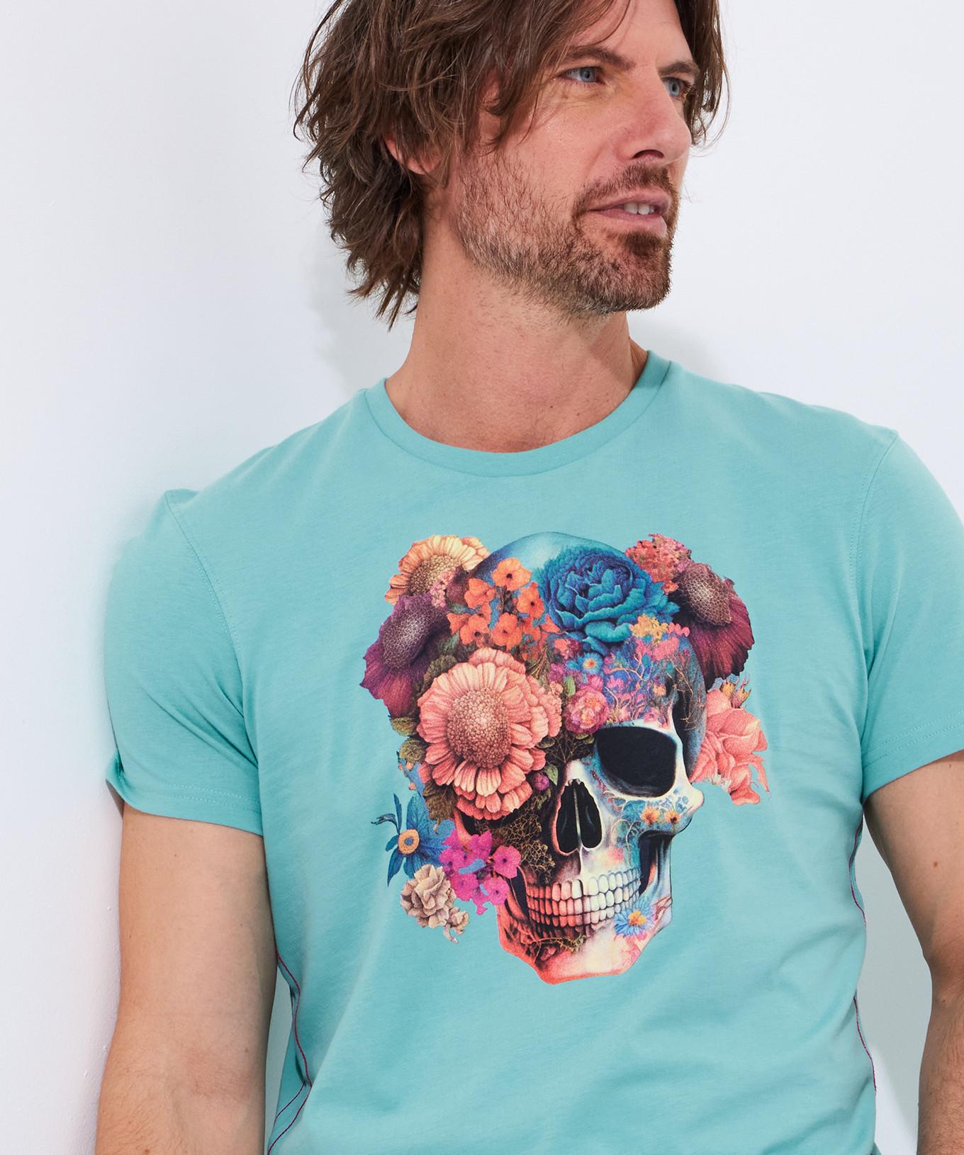 Joe Browns  T-Shirt Graphique Crâne et Fleurs 