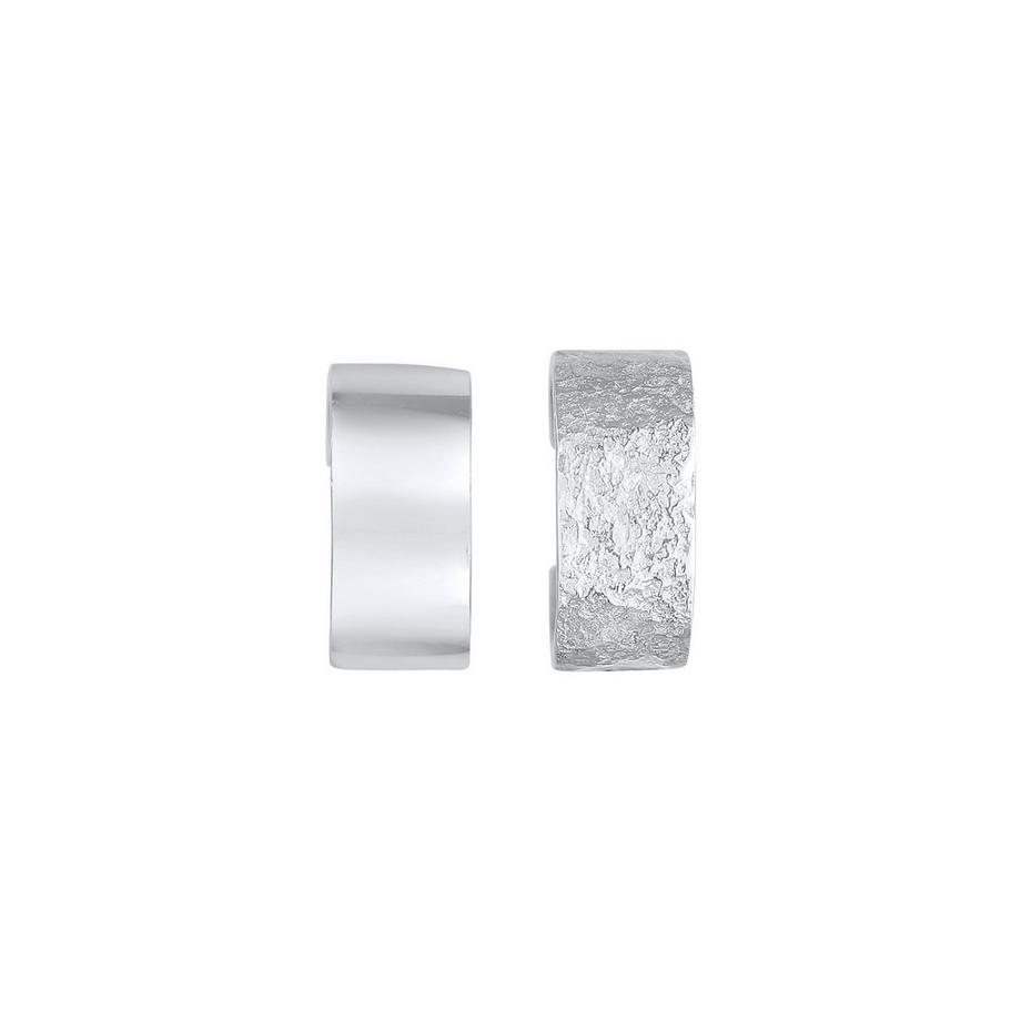 Elli  Ohrringe Earcuff Breit Basic Gehämmert 2Er Set 