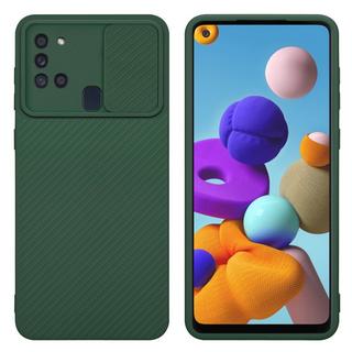 Cadorabo  Housse compatible avec Samsung Galaxy A21s - Coque de protection en silicone TPU flexible et avec protection pour appareil photo 