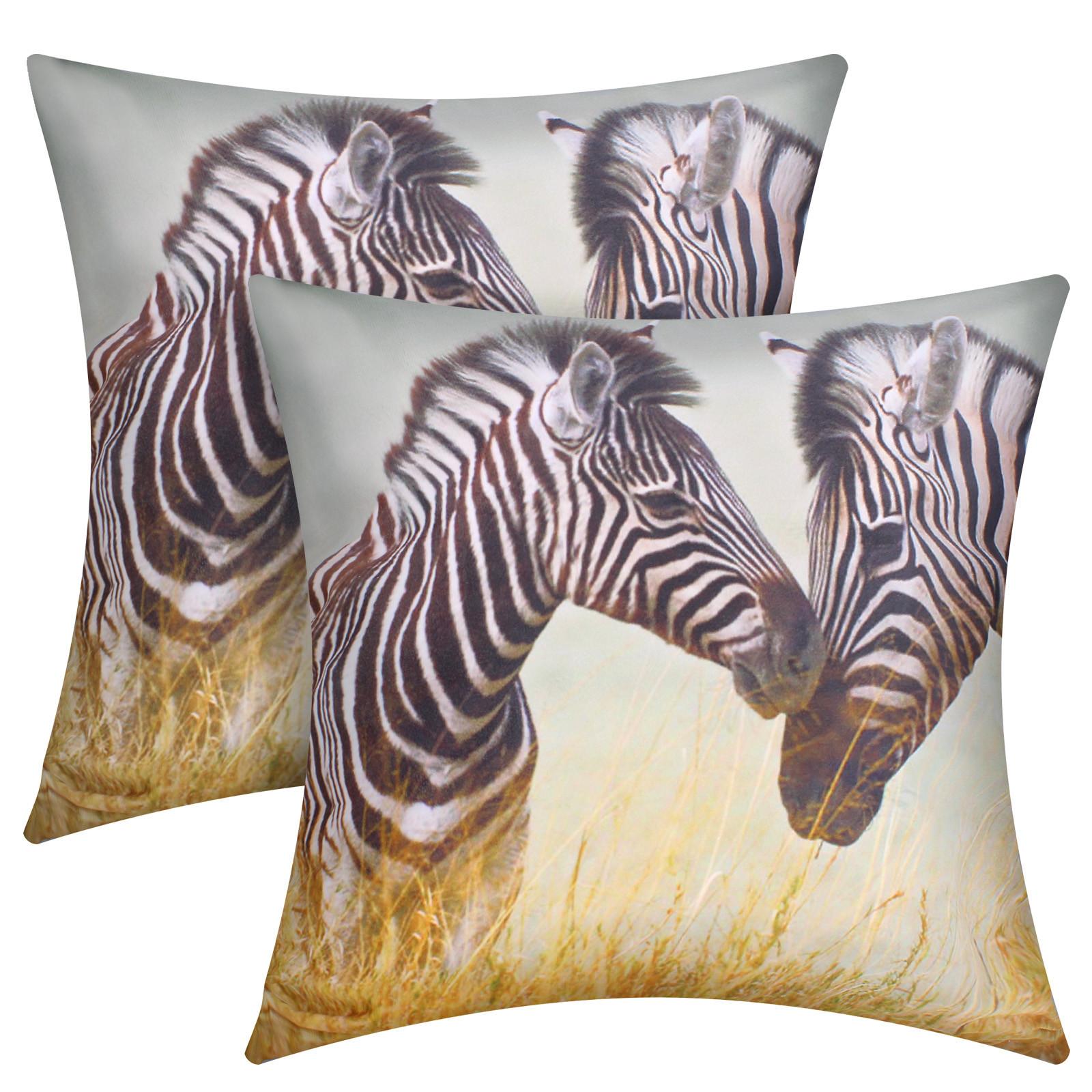 Avizar Set 2 copricuscini Zebra  