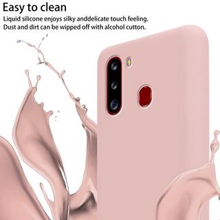 Cadorabo  Chaîne de téléphone portable compatible avec Samsung Galaxy A21 - Coque de protection en silicone avec cordelette réglable 