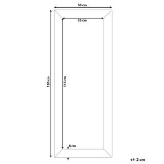 Beliani Miroir en Matière synthétique Moderne PLAISIR  