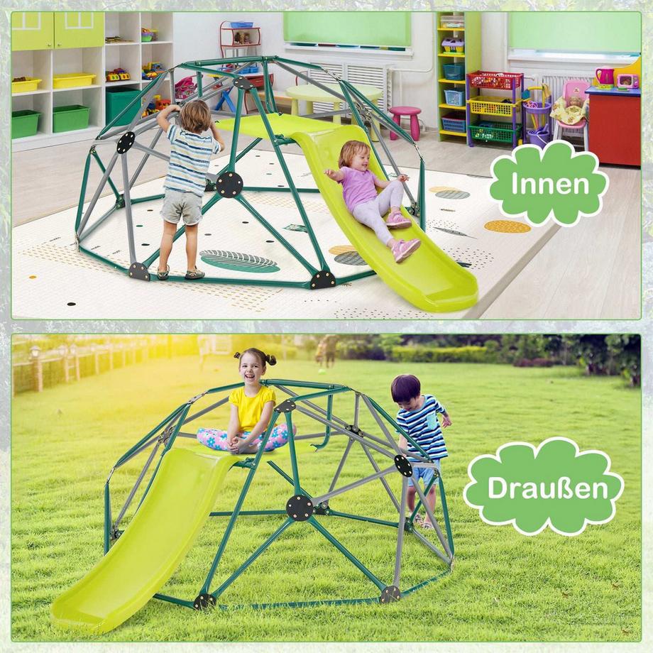 Northix Kletterkuppel mit Rutsche für Kinder  