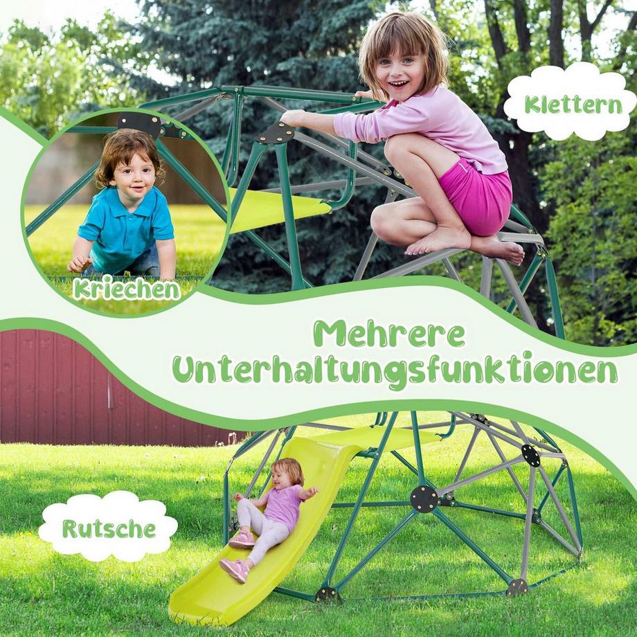 Northix Kletterkuppel mit Rutsche für Kinder  