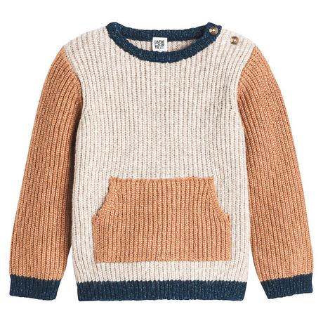 La Redoute Collections  Grobstrickpullover mit rundem Ausschnitt 