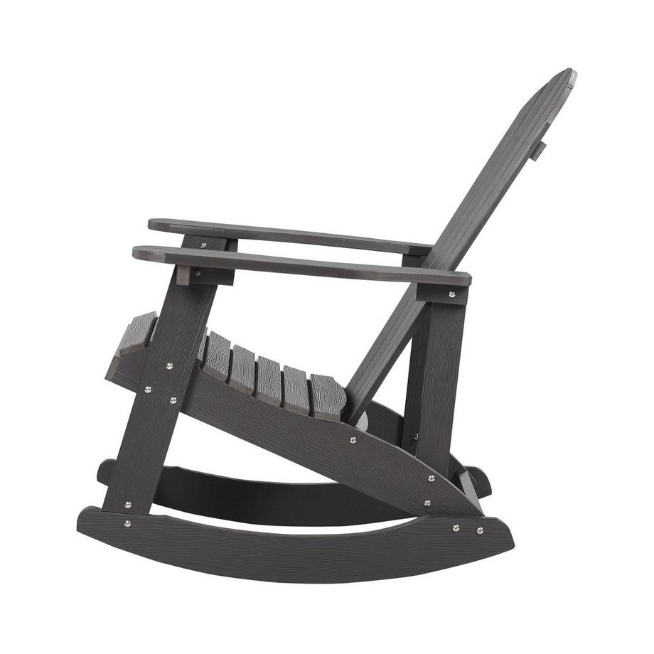 Beliani Garten-Schaukelstuhl aus Kunstholz  ADIRONDACK  