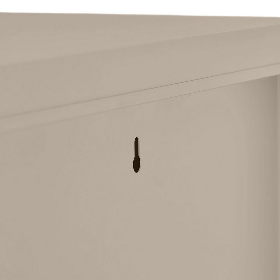 Tectake Metallvitrine Baker Glastüren mit Magnetverschluss verstellbare Zwischenböden  