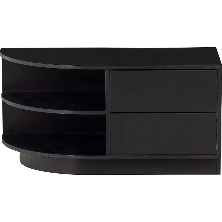 mutoni TV-Lowboard Finca rund links Kiefer tiefschwarz 78  