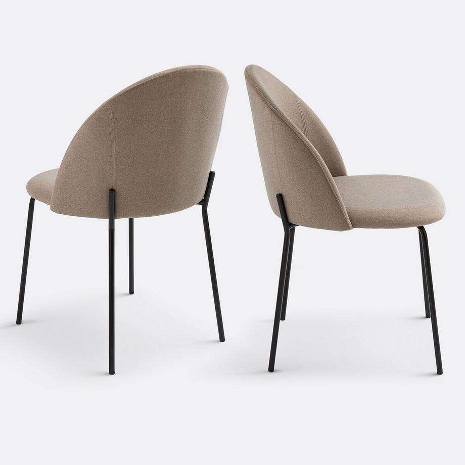 La Redoute Intérieurs Satz von 2 Stühlen aus Samt  