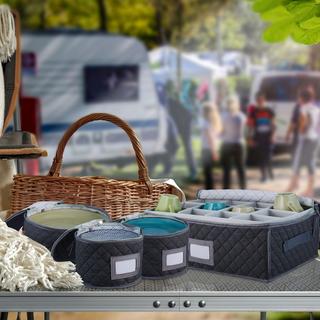 Northix Boîte de rangement pour porcelaine, lot de 6  