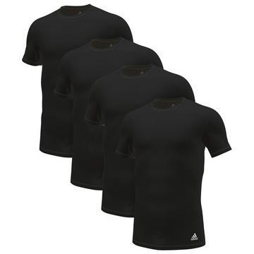 4er Pack Active Flex Cotton 3 Stripes - Unterhemd  Shirt Kurzarm