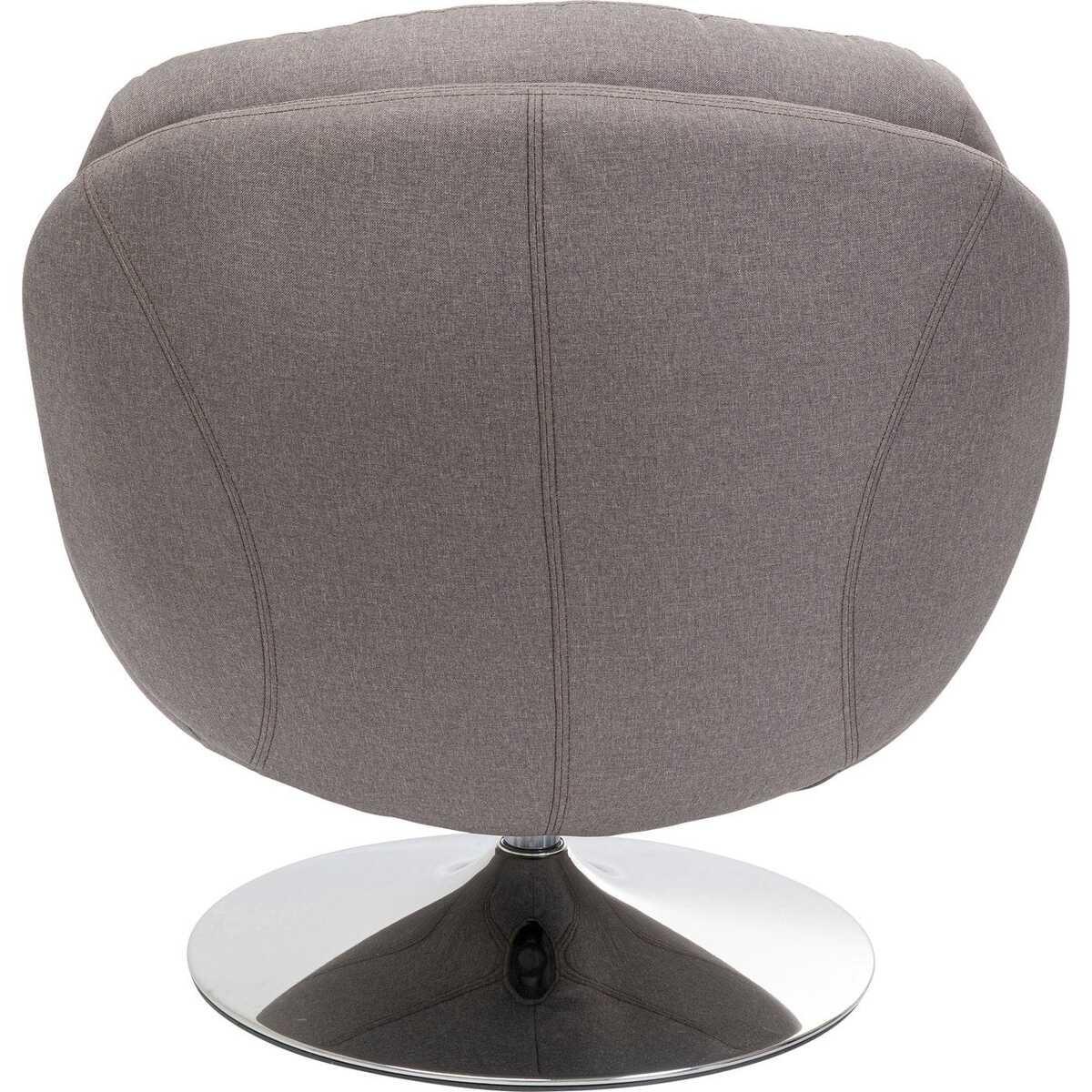 mutoni Fauteuil pivotant Cosy gris  