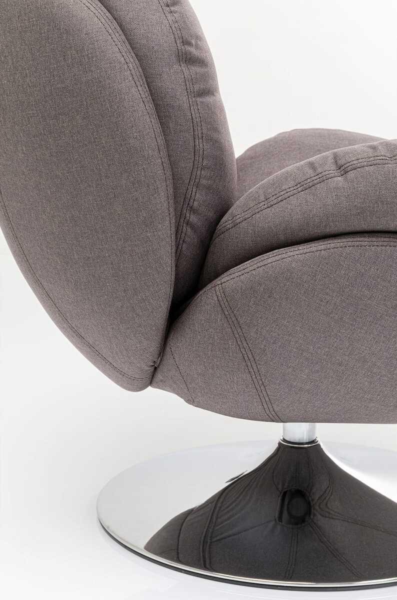 mutoni Fauteuil pivotant Cosy gris  