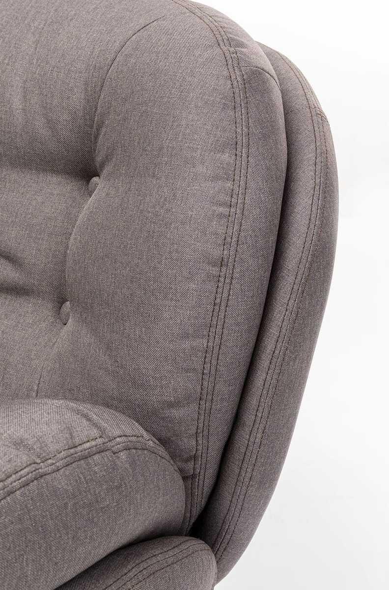 mutoni Fauteuil pivotant Cosy gris  