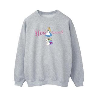 Disney  Sweat ALICE IN WONDERLAND HOW CURIOUS 