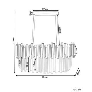 Beliani Lampe suspension en Aluminium Glamour GARCIA  