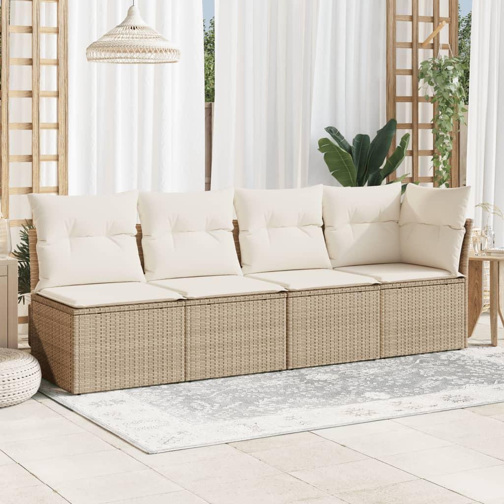 VidaXL Canapé de jardin rotin synthétique  