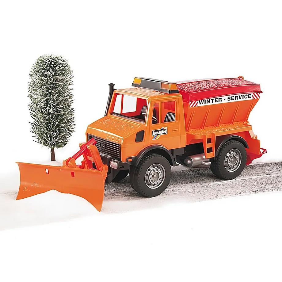 bruder  MB-Unimog Winterdienst mit Räumschild 