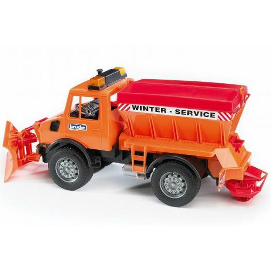 bruder  MB-Unimog Winterdienst mit Räumschild 