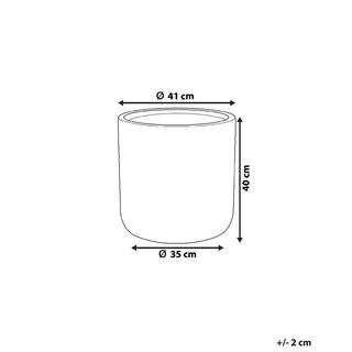 Beliani Vaso per piante en Fibra d'argilla Moderno MESSENE  