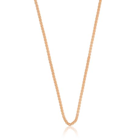 MUAU Schmuck  Collier Zopf Rotgold 750, 2.15mm, 40cm 
