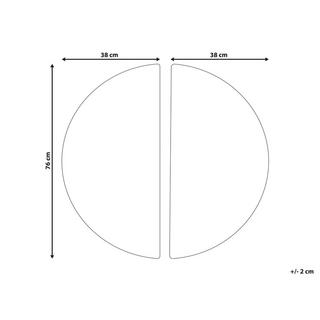 Beliani Wanddekoration aus Glas Modern MANDAU  