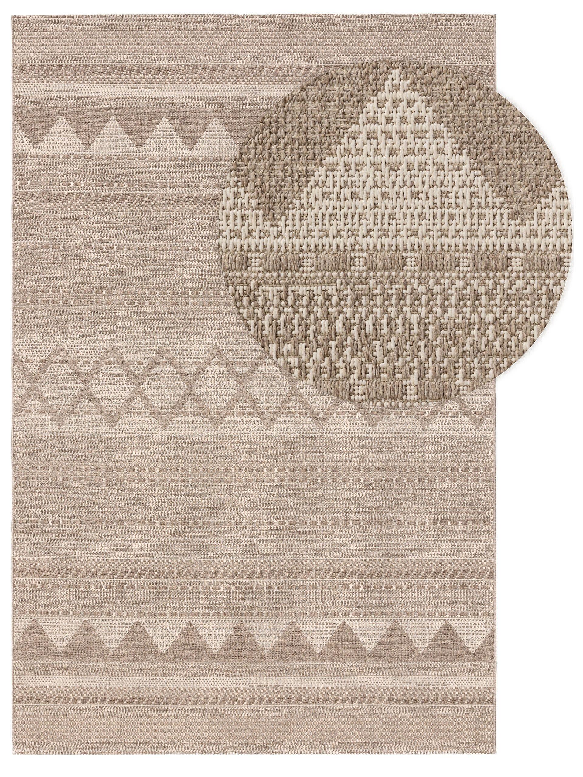 Benuta Tapis d'extérieur & intérieur Naoto Taupe  