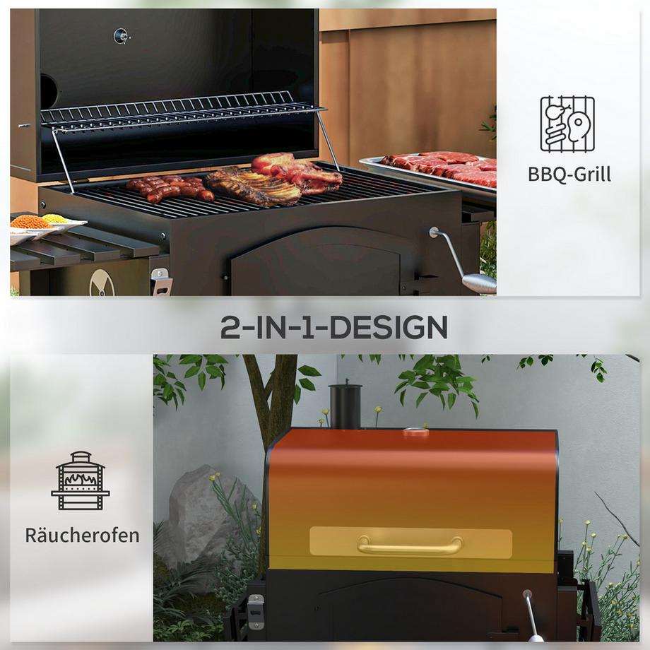 Outsunny  Holzkohlegrill 