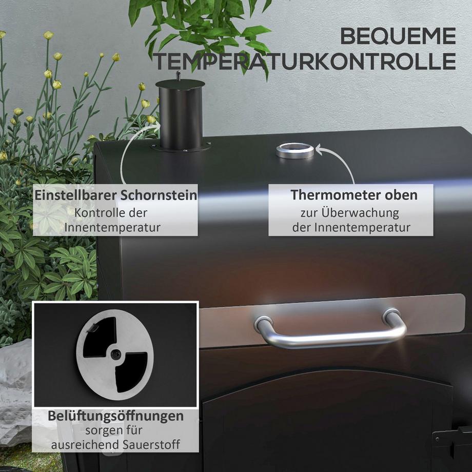 Outsunny  Holzkohlegrill 