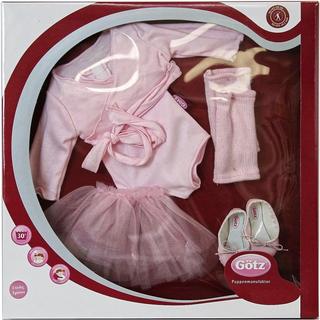 Götz  3401076 Kombination Primaballerina-Balletspaß Puppenbekleidung Gr. XL 7-teiliges Bekleidungsund Zubehörset für Stehpuppen 45 50 cm 
