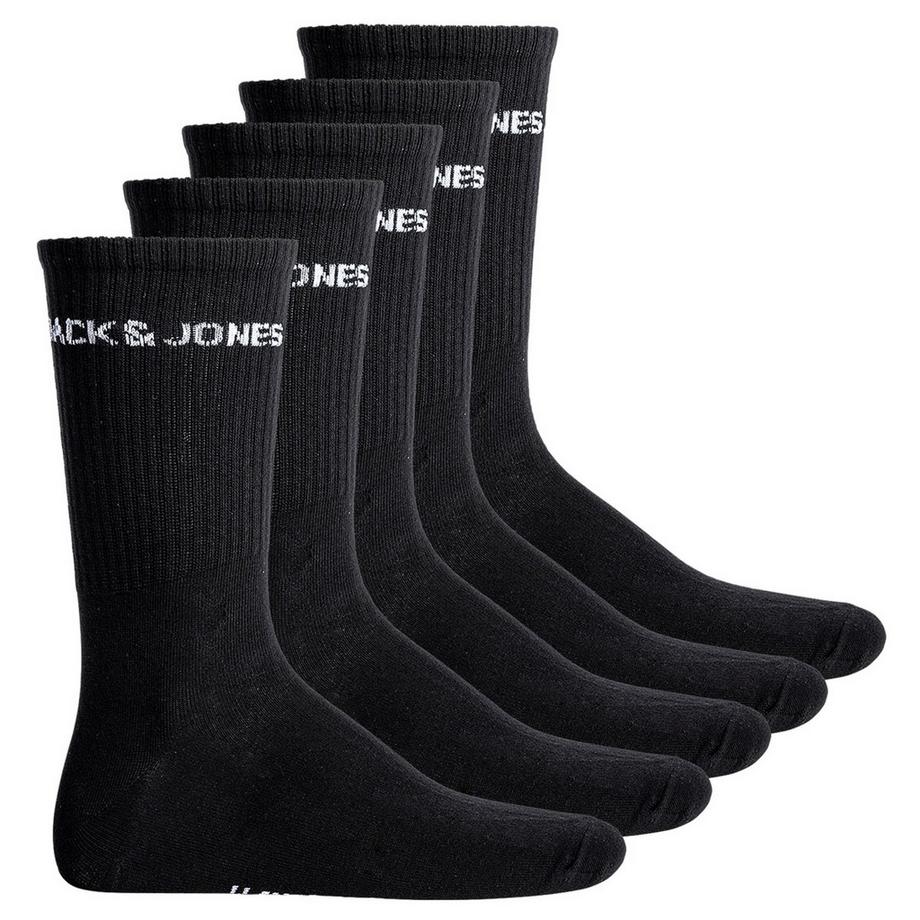 Chaussettes  Pack de 5 Confortable à porter-JACBASIC LOGO TENNIS SOCK 5 PACK