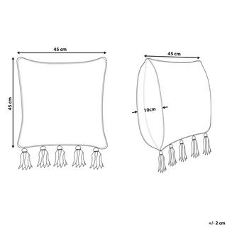 Beliani Dekokissen aus Baumwolle Klassisch SAMBUCUS  