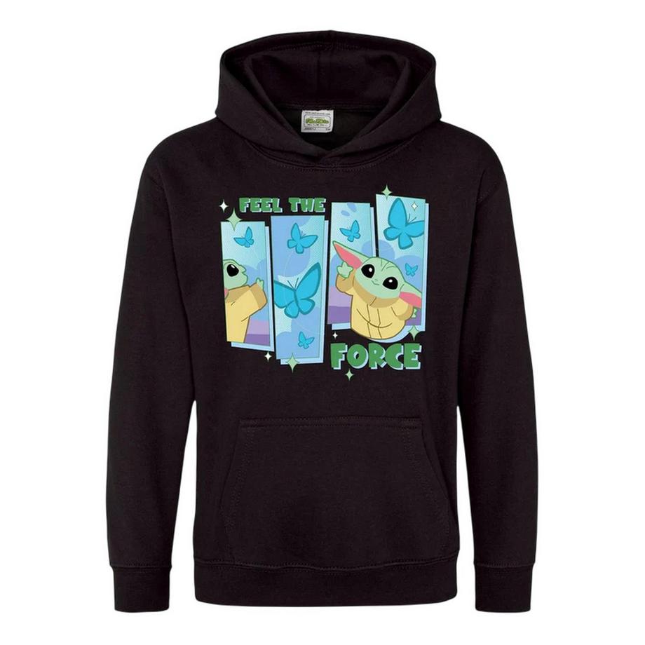 Feel The Force Felpa Con Cappuccio Grogu Misto Cotone