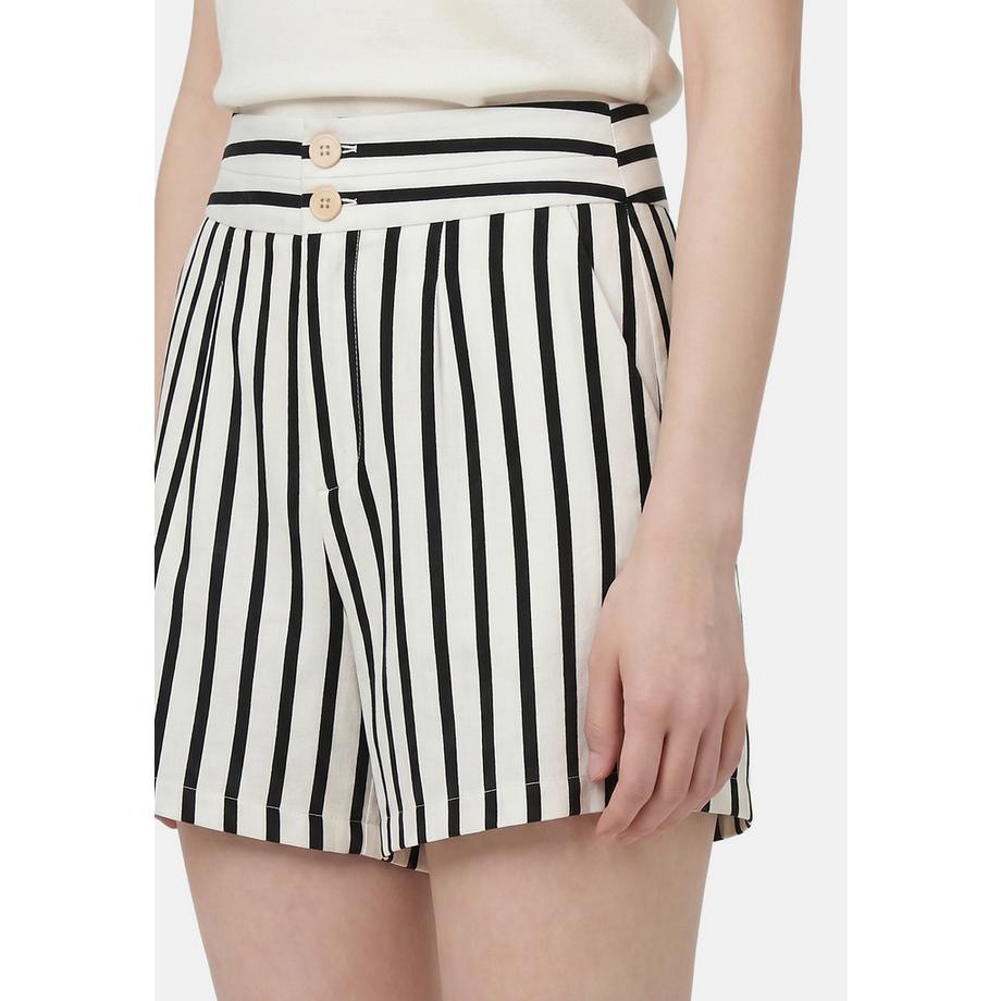 Roberta Rossi Gestreifte Shorts mit Hoher Taille  