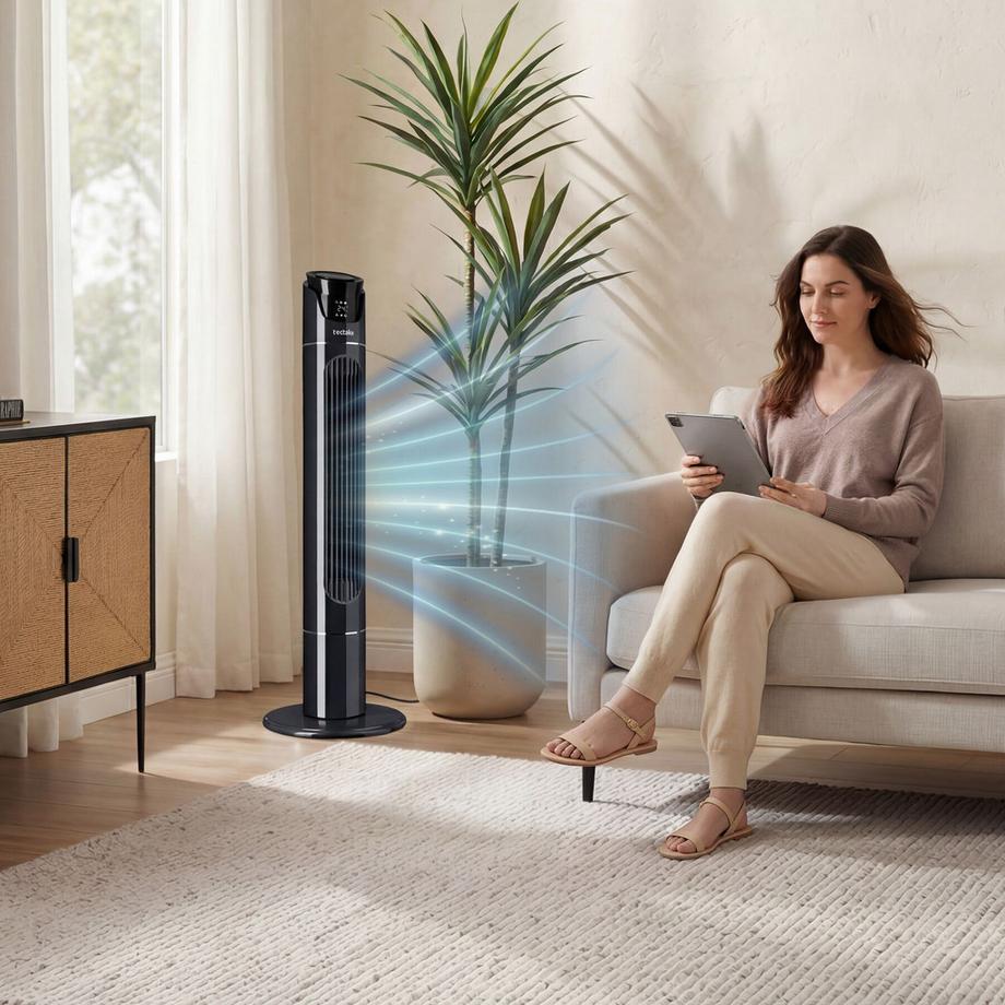 Tectake Ventilateur colonne  oscillant  