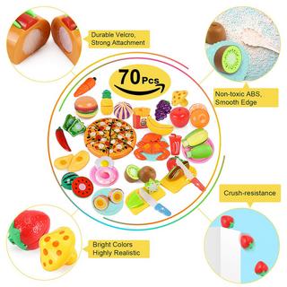 Activity-board  Jouet de cuisine pour enfants, cuisine alimentaire pour enfants, coupe de pizza aux fruits et légumes avec connexion velcro 