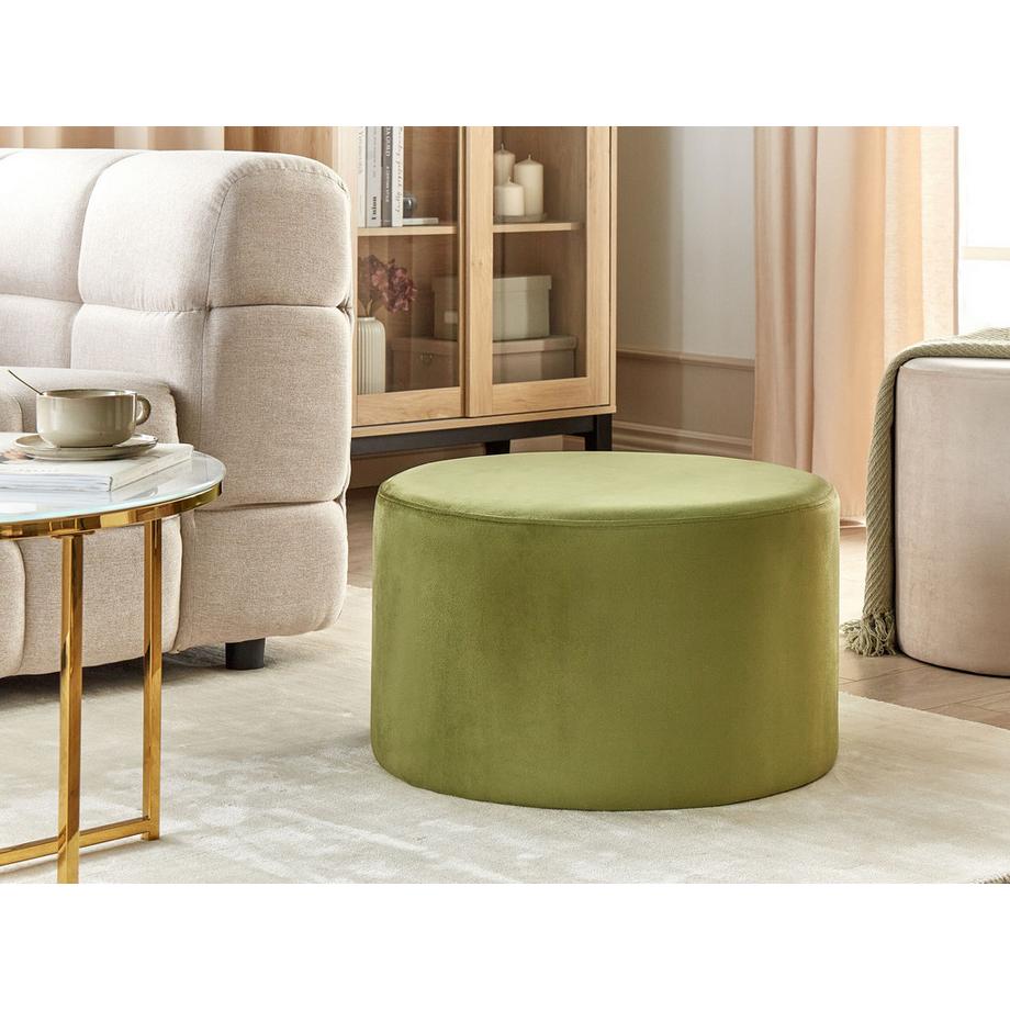 Beliani Pouf en Velours  MILLEN  