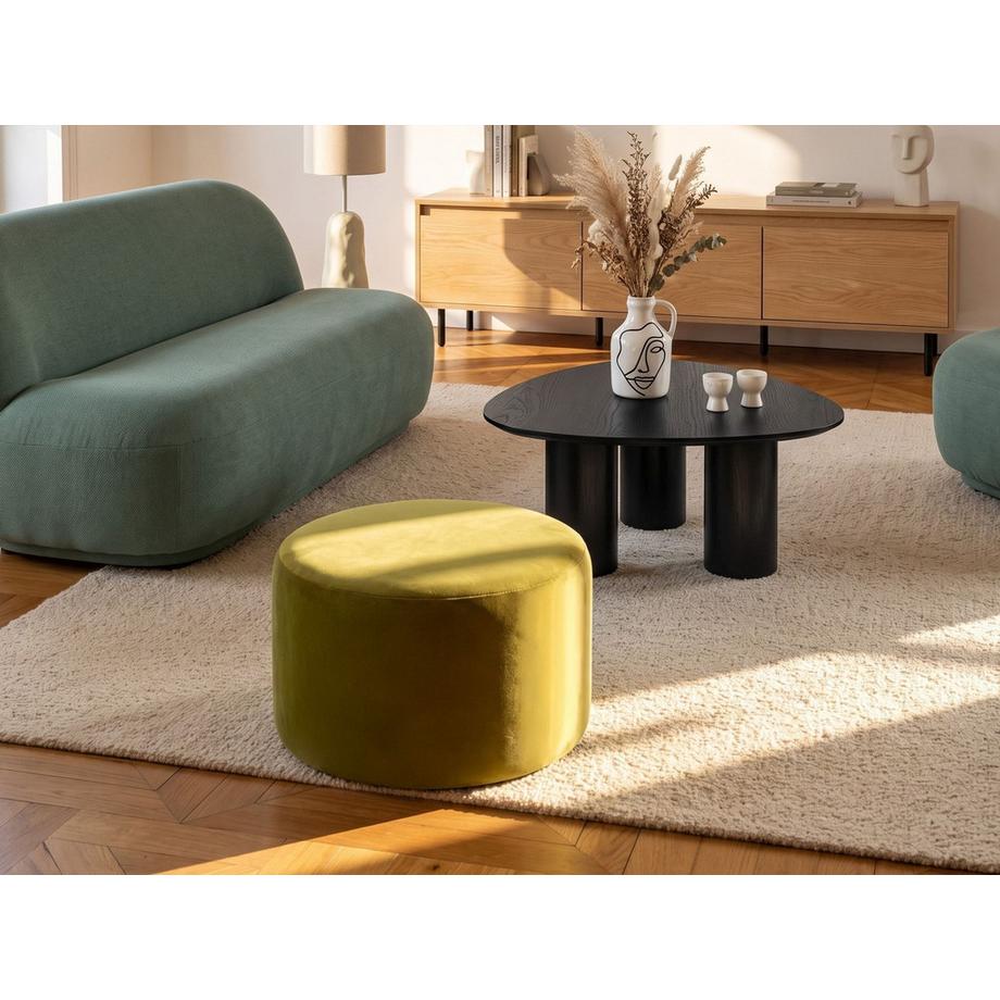 Beliani Pouf en Velours  MILLEN  