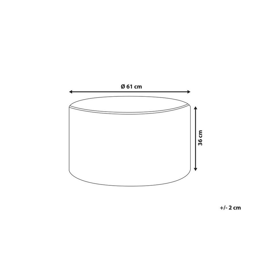 Beliani Pouf en Velours  MILLEN  