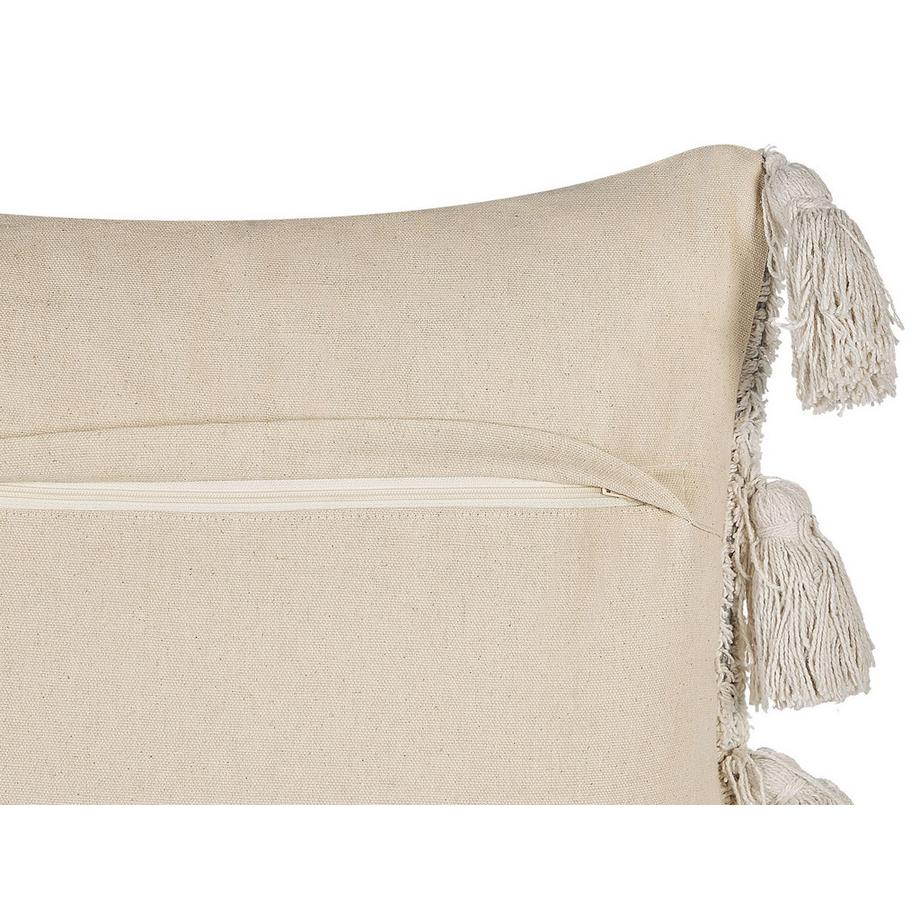 Beliani Dekokissen 2er Set aus Baumwolle Boho BOUVARDIA  