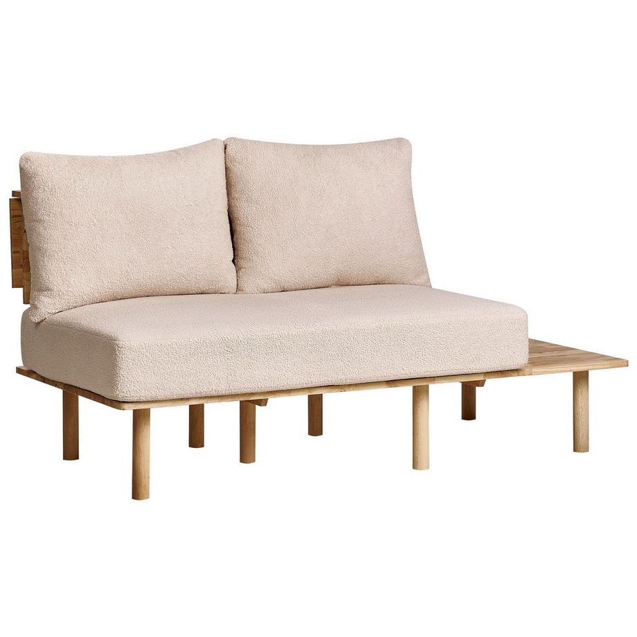 Beliani Canapé 2 places en Bouclé Scandinave SALO  