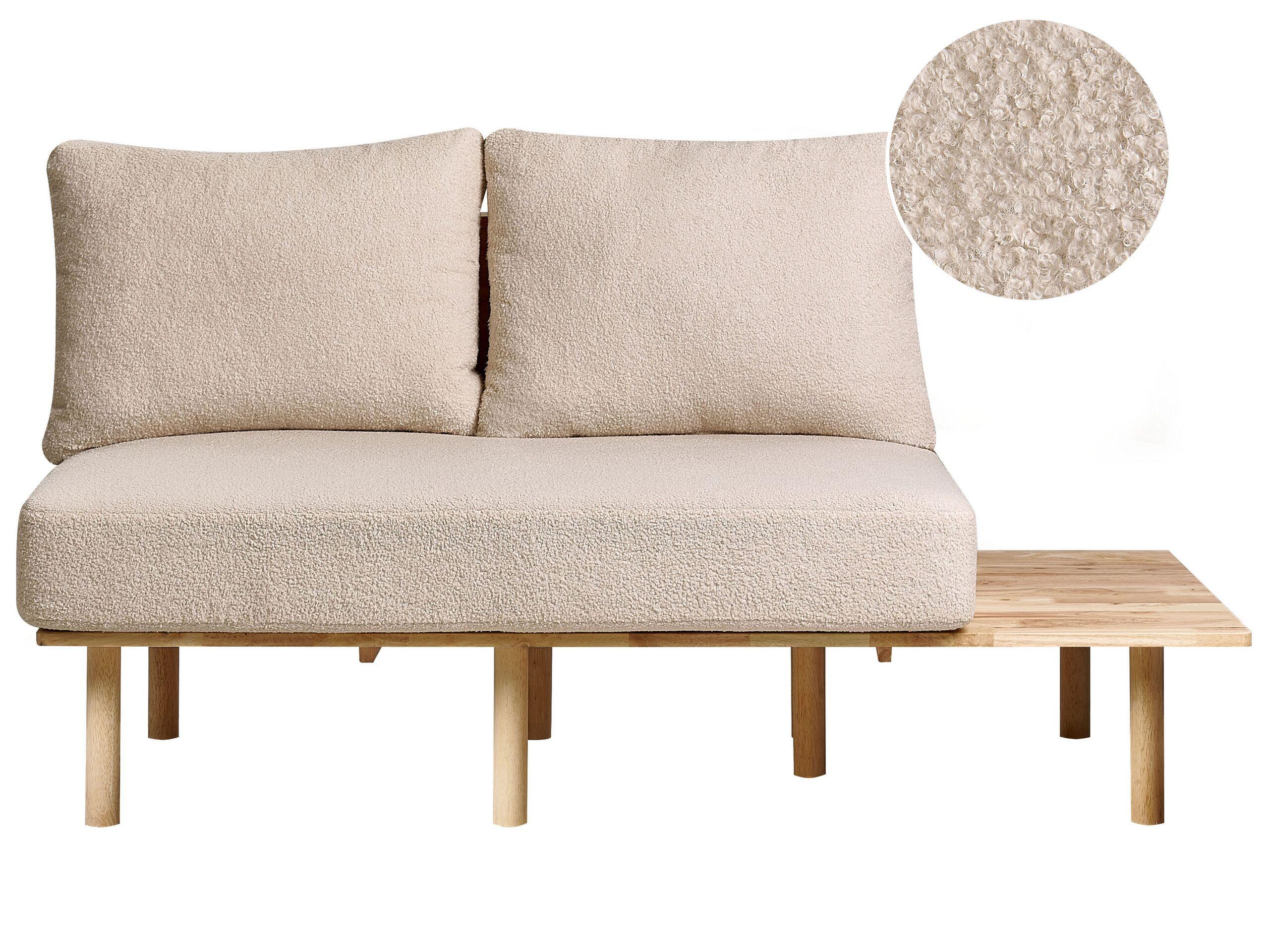 Beliani 2 Sitzer Sofa aus Bouclé Skandinavisch SALO  