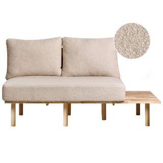 Beliani Canapé 2 places en Bouclé Scandinave SALO  