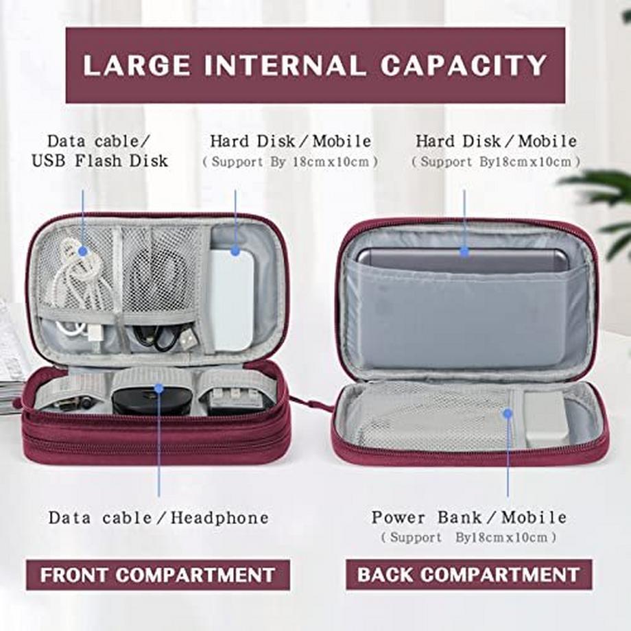 Only-bags.store  Kabeltasche, Elektronik Tasche Organizer, Kabel Organizer Kabeltasche Elektronik Zubehör Organizer Tasche Universal Tasche für Zubehör 