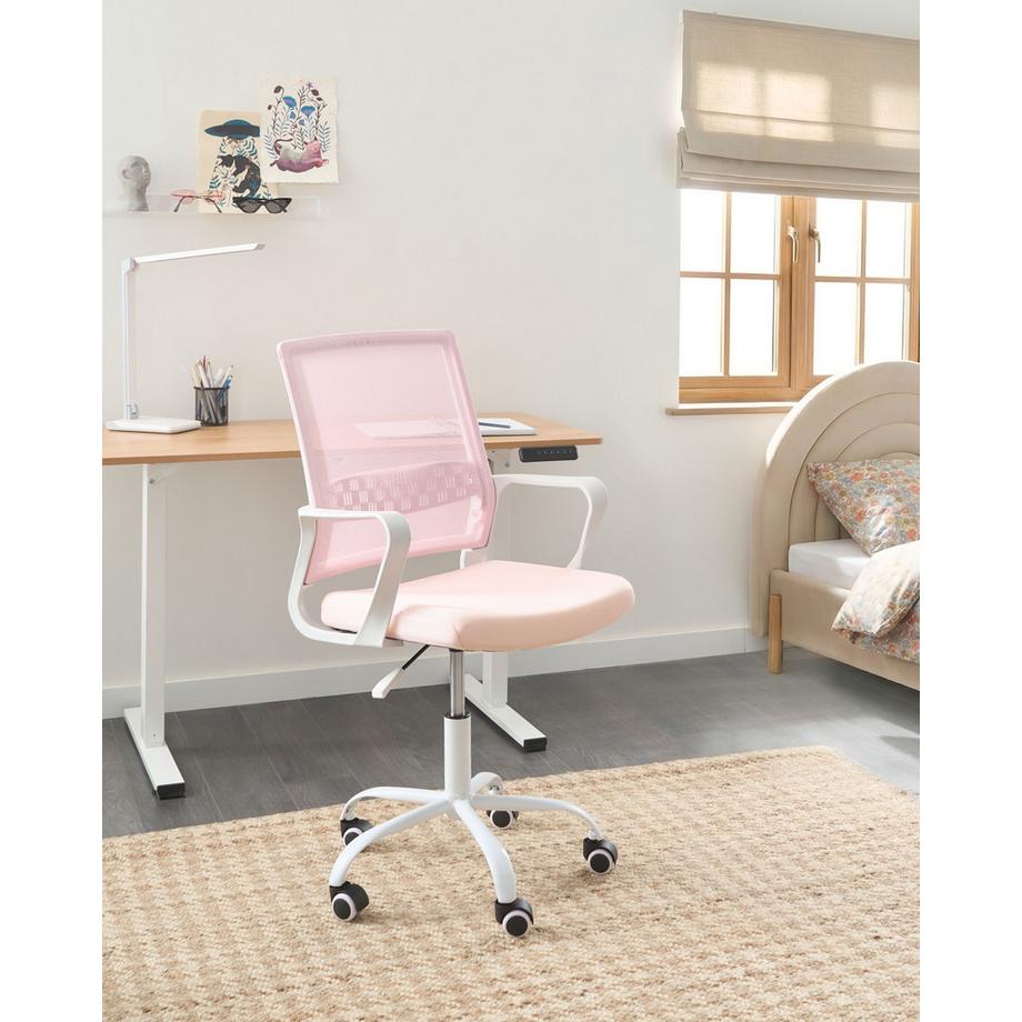 Beliani Chaise de bureau en Tissu maillé Scandinave EASE  