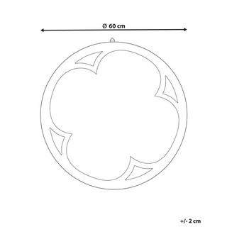 Beliani Specchio en Legno di abete Rustico MONCLOVA  